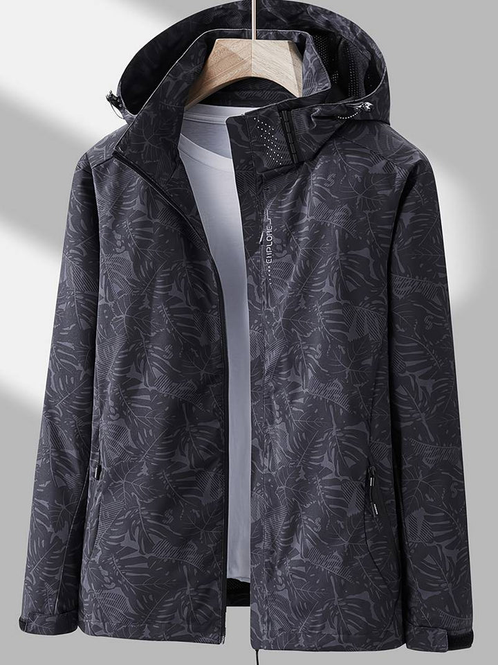Xianon | Women’s Leaf Pattern Windproof Jacket