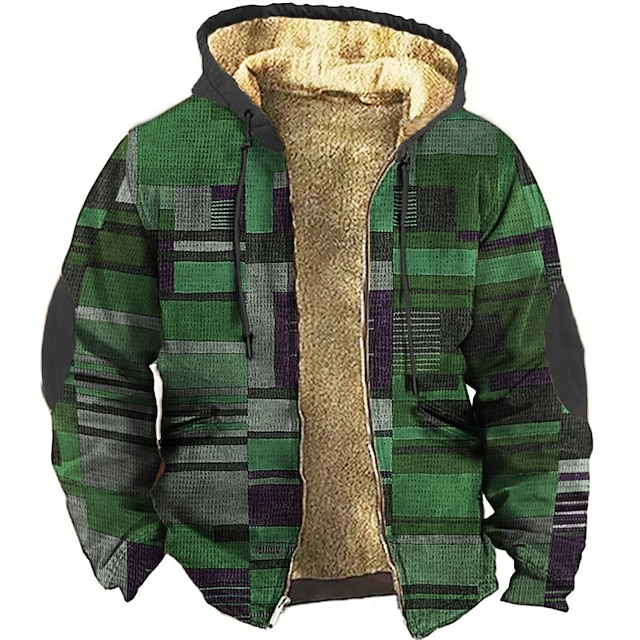 Cireno | Men’s Patchwork Hooded Jacket