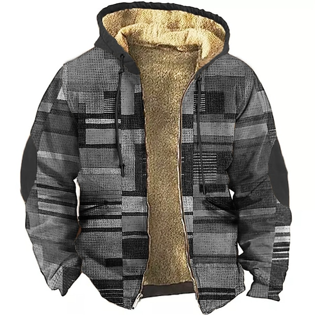 Cireno | Men’s Patchwork Hooded Jacket