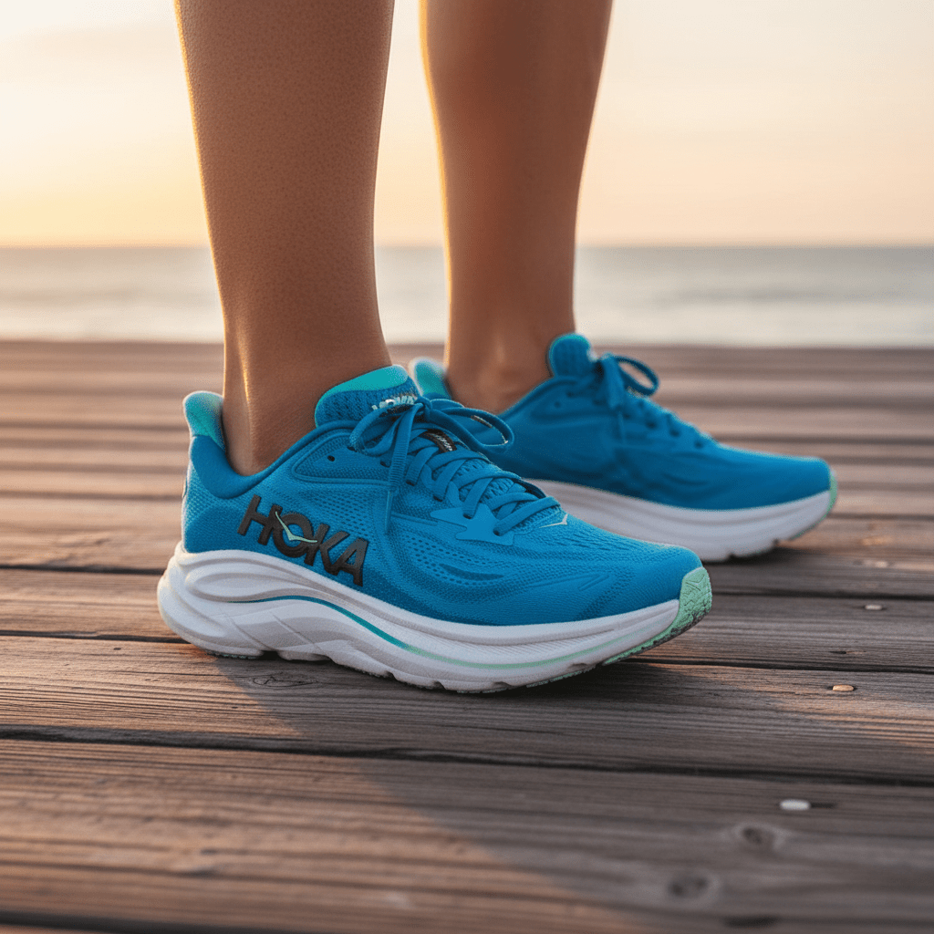 HOKA Clifton 10 Running Shoes – Lightweight EVA Cushion Road Running Trainers