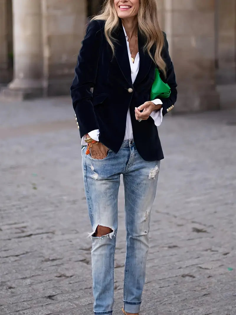 Mariana | Women’s Velvet Blazer