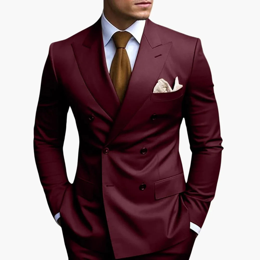 Chow | Men’s Double-Breasted Tailored Suit
