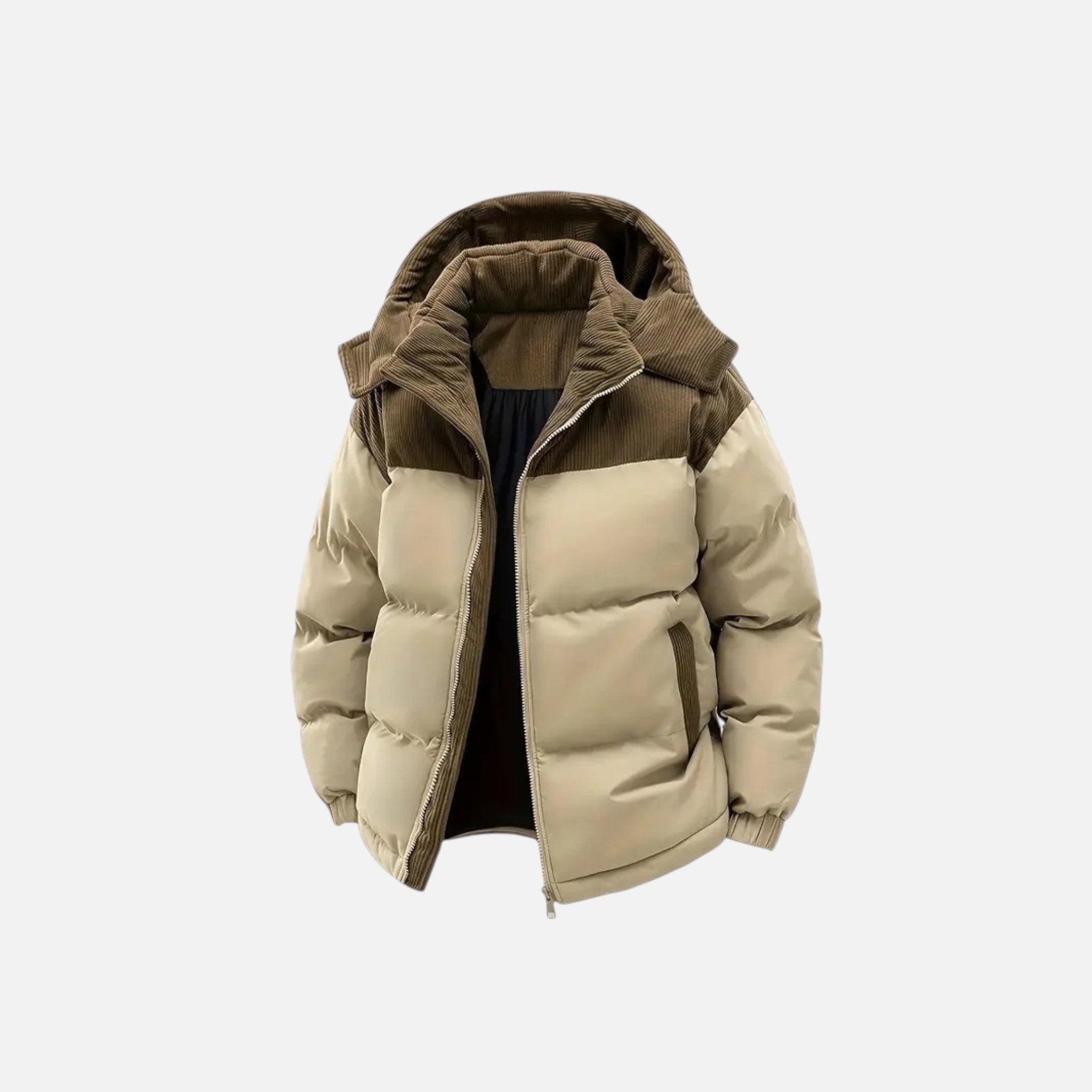Archer | Men's Colour-Block Hooded Jacket With Hood | Winter