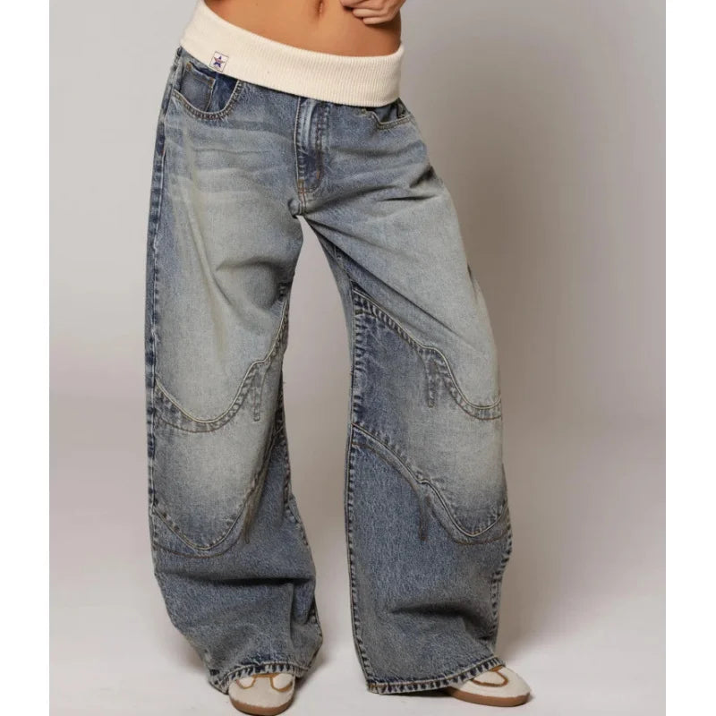 Aurex | Women’s Wide Leg Baggy Statement Trousers
