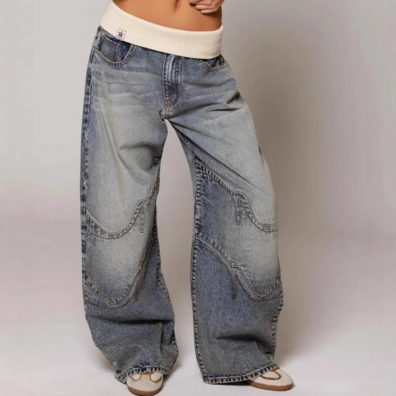 Aurex | Women’s Wide Leg Baggy Statement Trousers