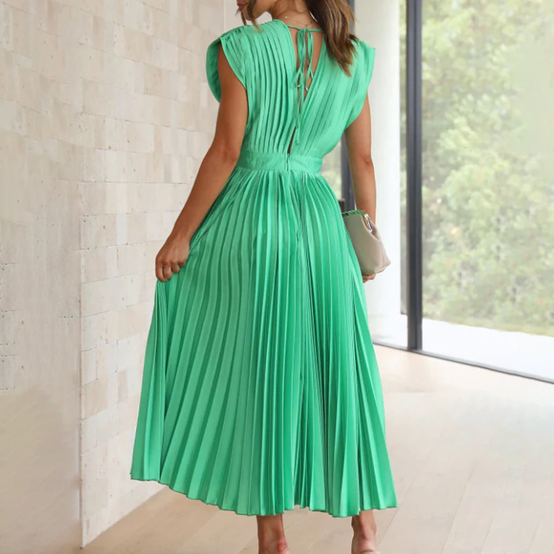Cassia | Women’s Graduation Dress With V-Neck And Ruffle Sleeves | Elegant