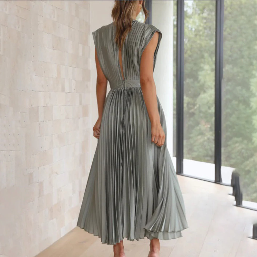 Cassia | Women’s Graduation Dress With V-Neck And Ruffle Sleeves | Elegant