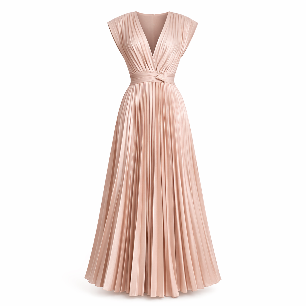 Cassia | Women’s Graduation Dress With V-Neck And Ruffle Sleeves | Elegant