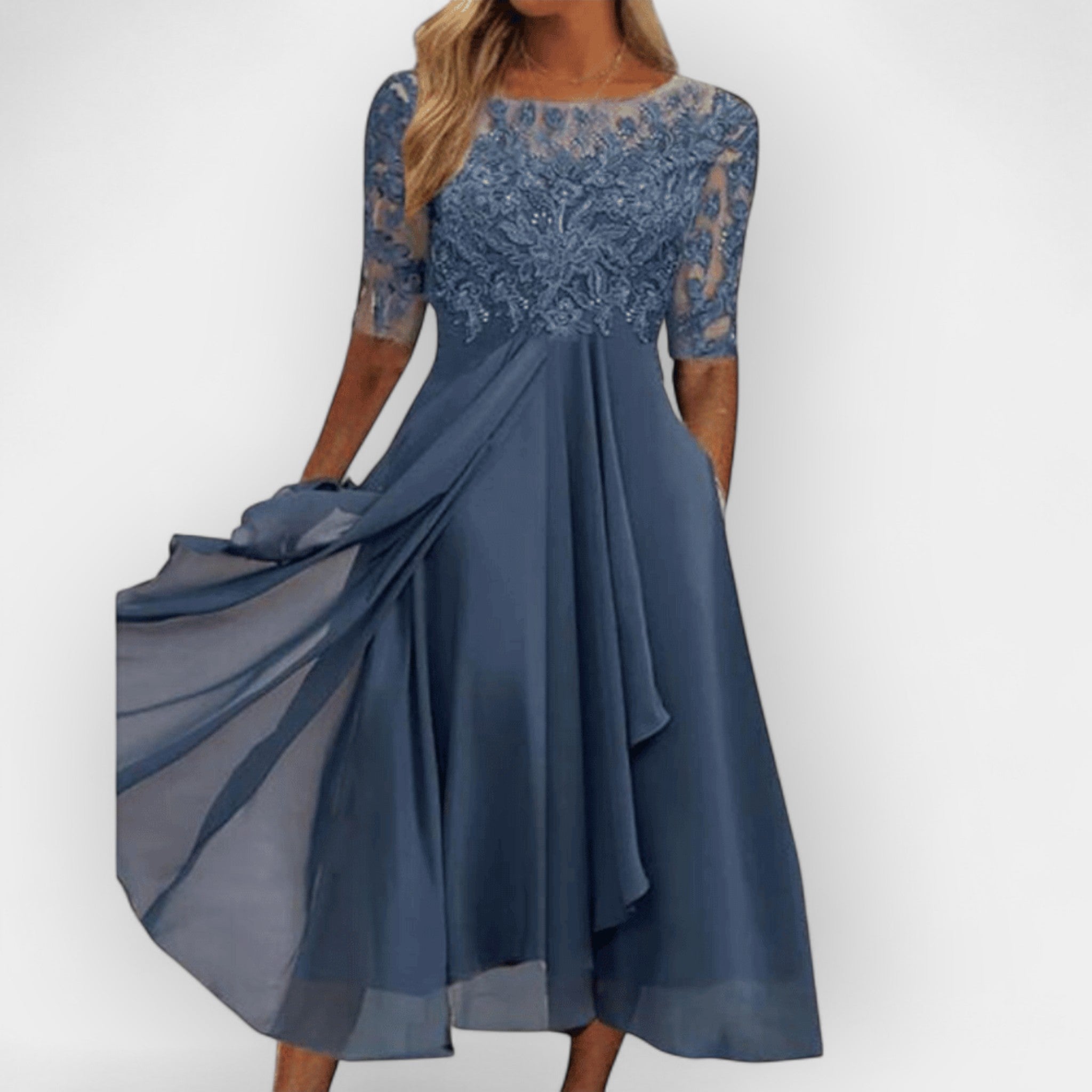 Chiara | Women’s Elegant A-Line Midi Dress