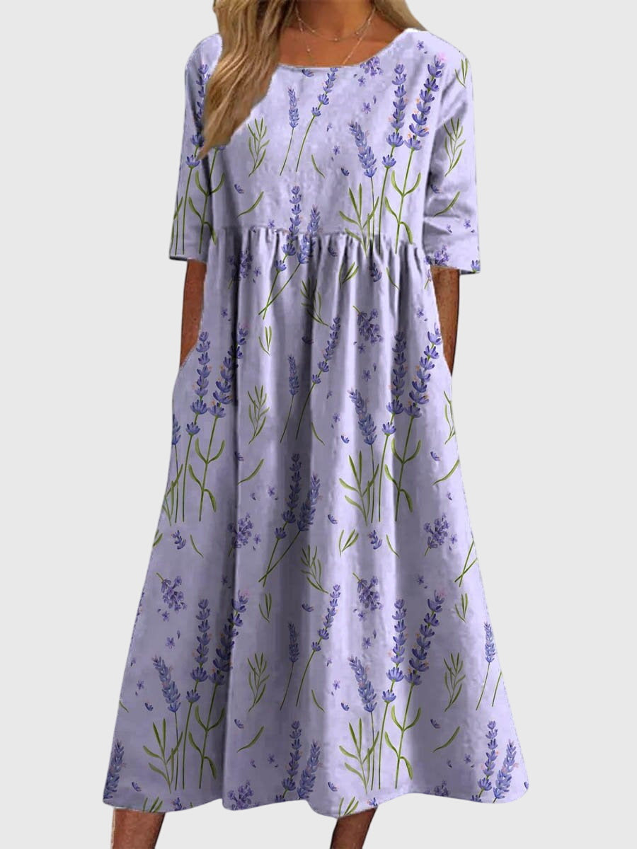 Clara | Women’s Formal Dress With Floral Embroidery And Relaxed Fit | Elegant