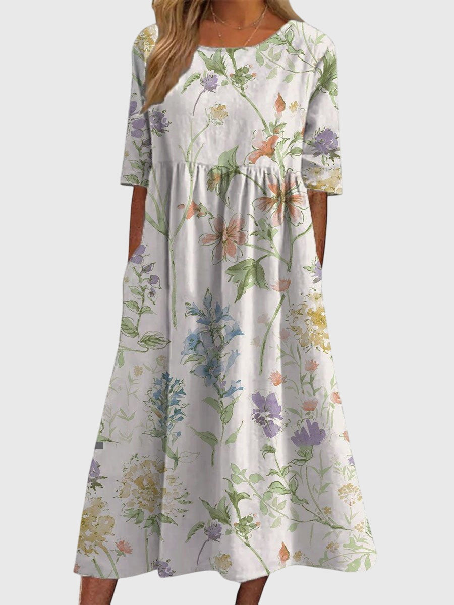 Clara | Women’s Formal Dress With Floral Embroidery And Relaxed Fit | Elegant