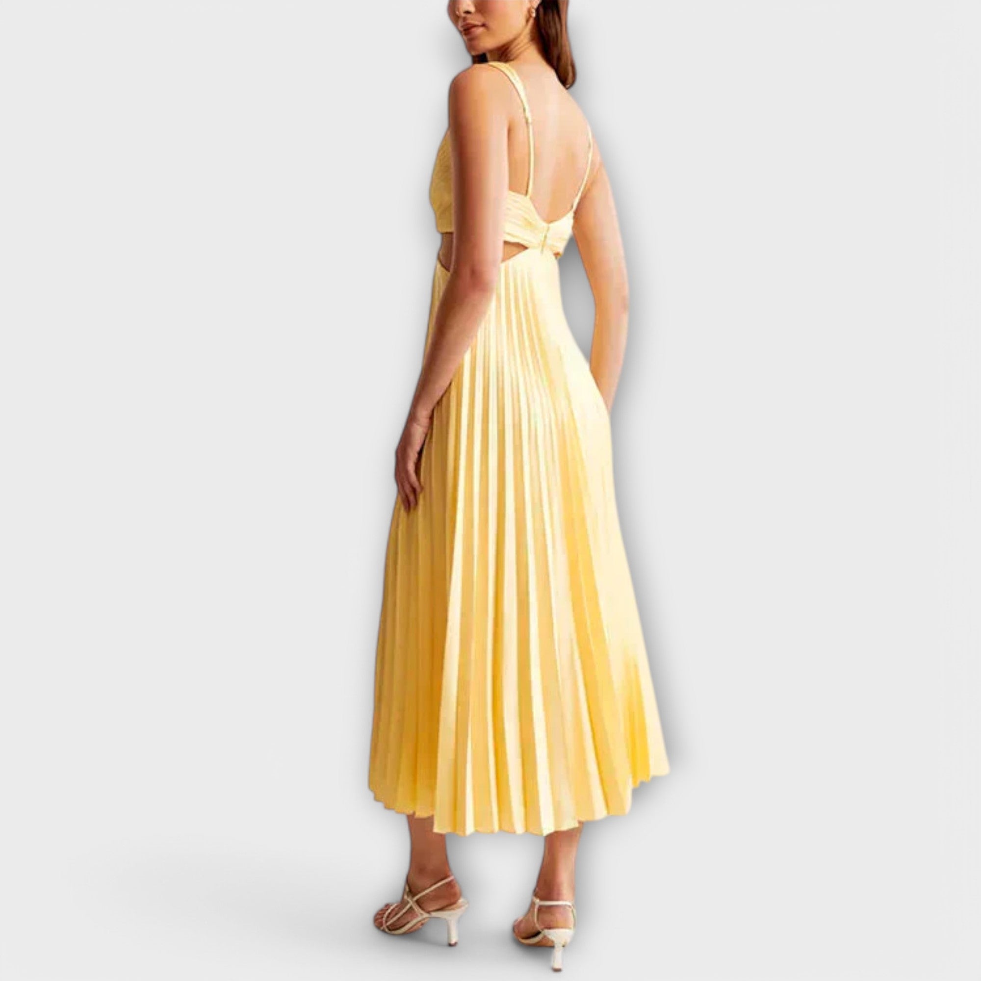 Delphine | Women's Day Dress With Pleated Design And Elegant Silhouette | Casual