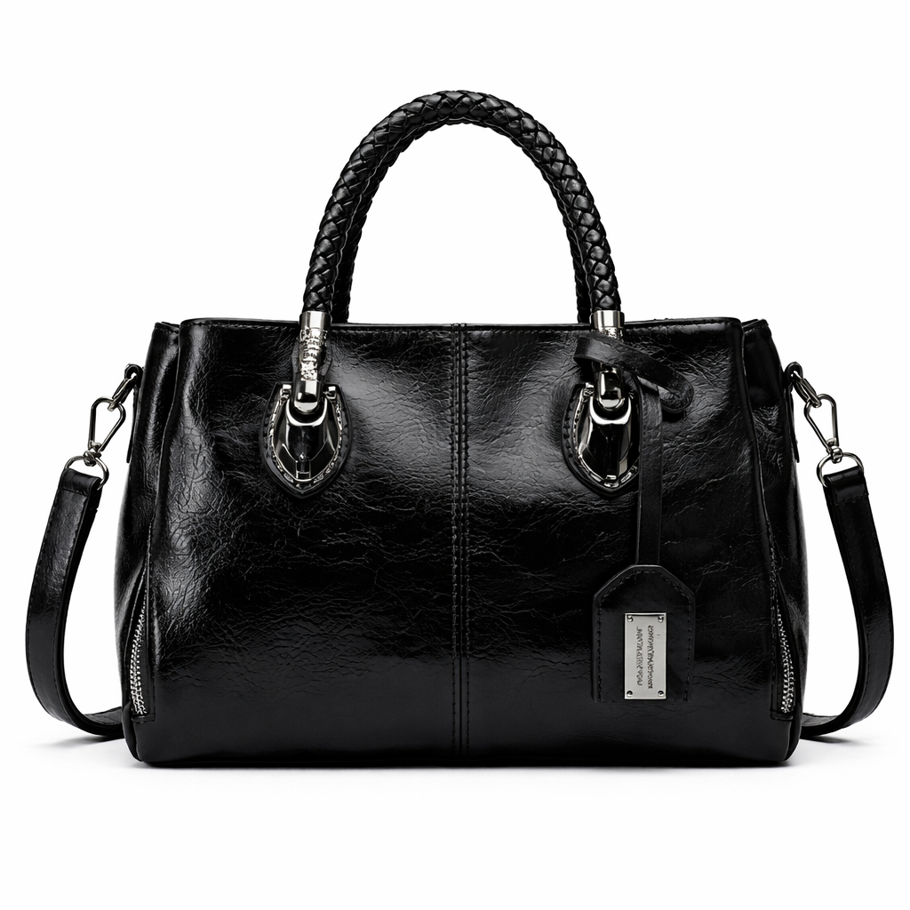 Elara | Women's Leather Vintage Duffel Handbag With Strap | Timeless Style