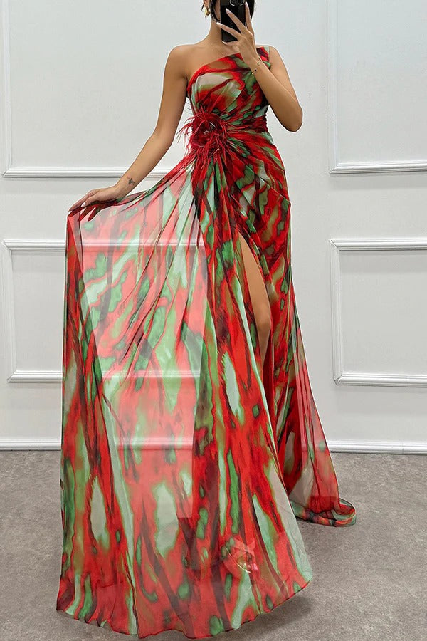 Elena | Women’s Graduation Dress With V-Neck And Puff Sleeves | Elegant