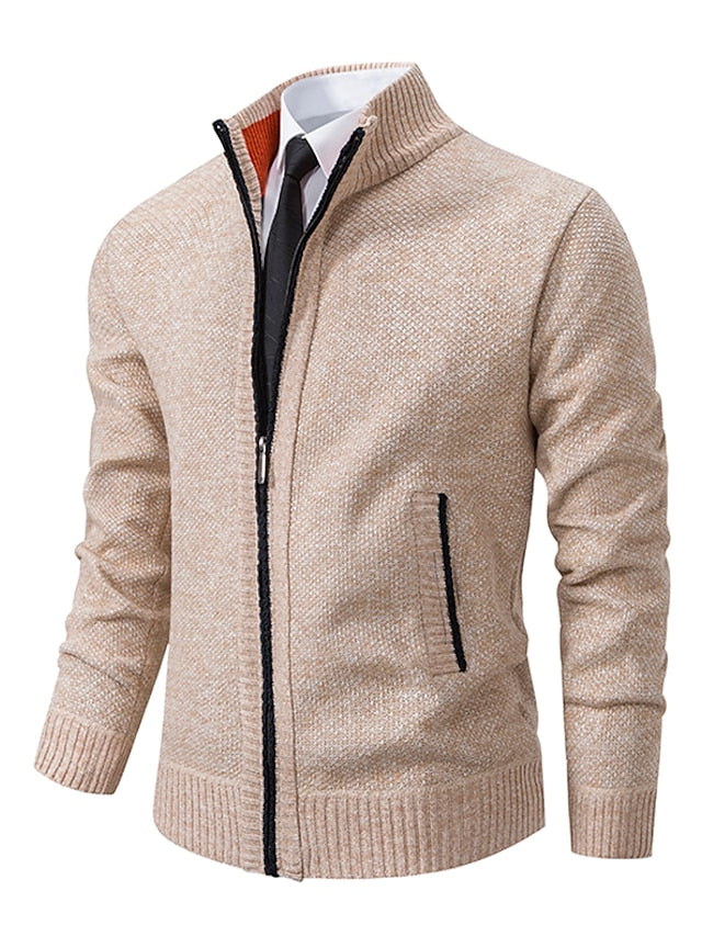 Elvar | Men’s Zip-Up Knit Cardigan