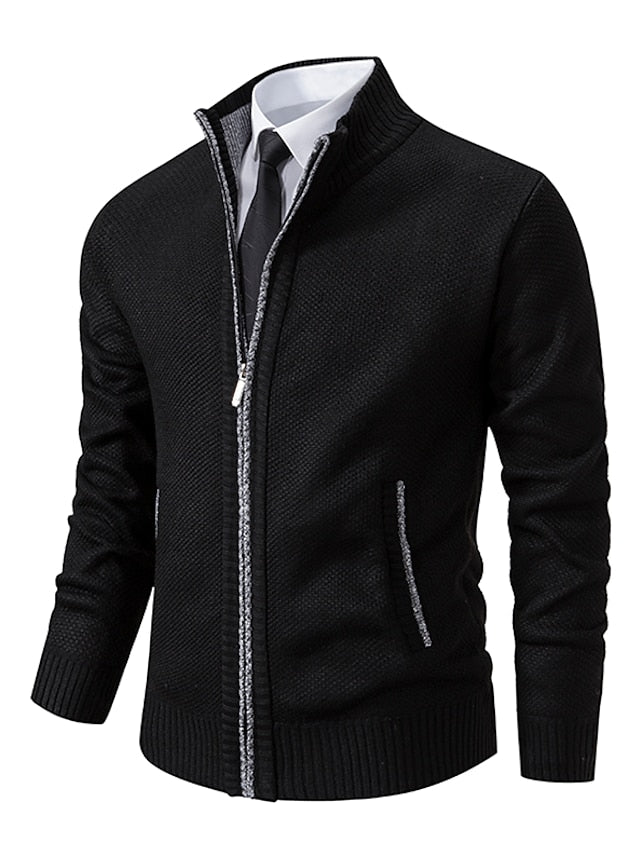Elvar | Men’s Zip-Up Knit Cardigan