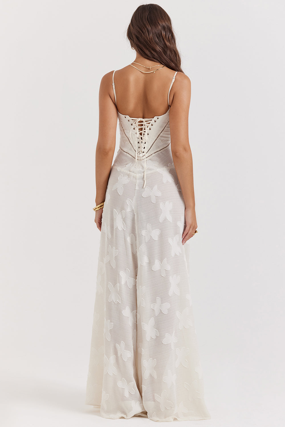 Enchanta | Women’s Floral Corset Lace-Up Dress