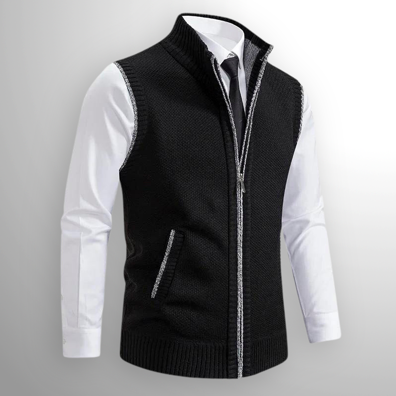 Frenio | Men’s Zip-Up Knit Vest