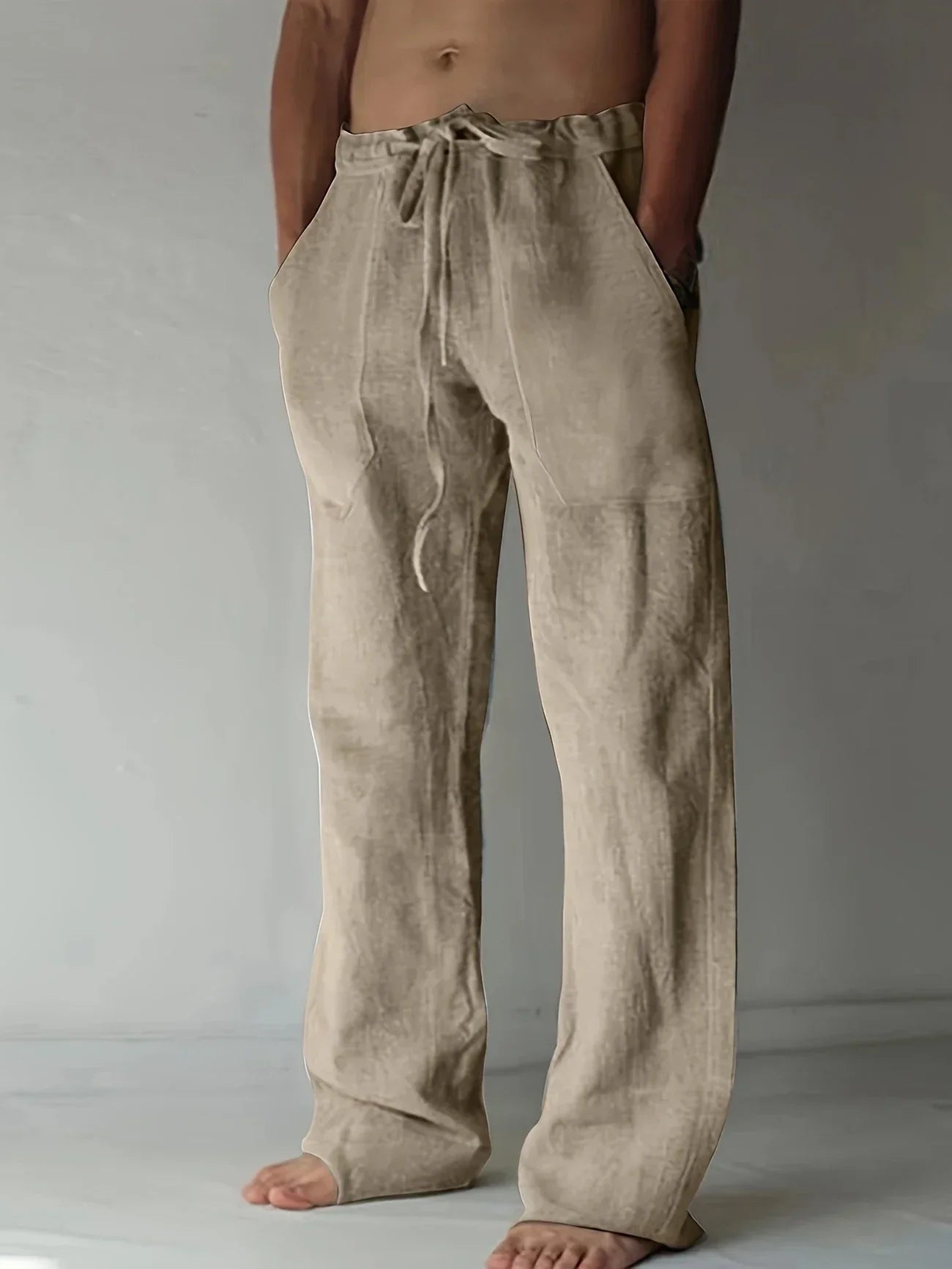 Veno | Men’s Linen Baggy Trousers
