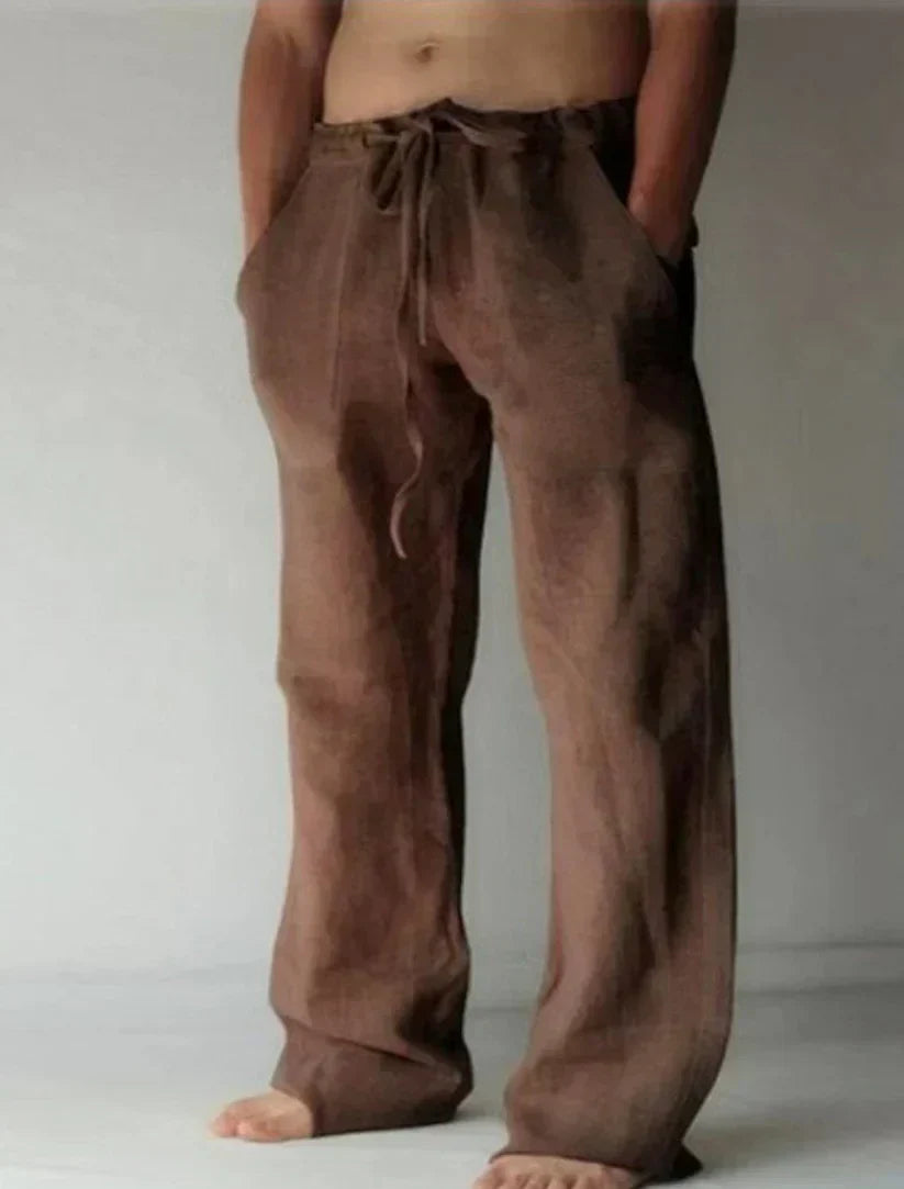 Veno | Men’s Linen Baggy Trousers