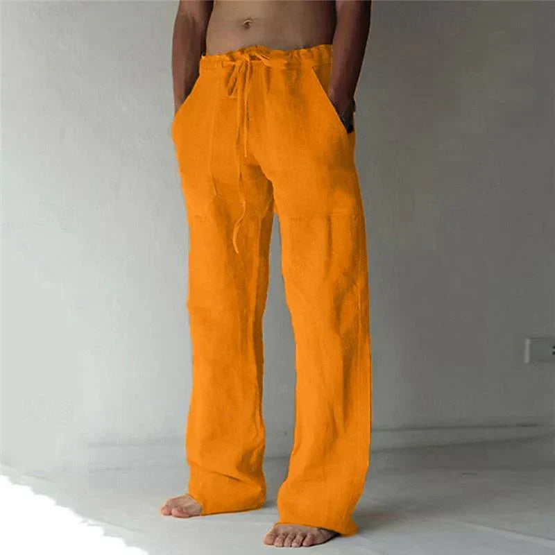 Veno | Men’s Linen Baggy Trousers