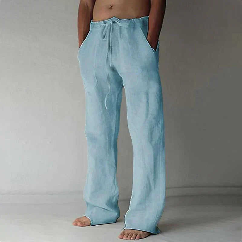 Veno | Men’s Linen Baggy Trousers