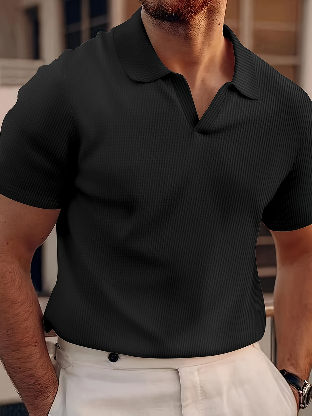 Norell | Men’s Textured Polo Shirt