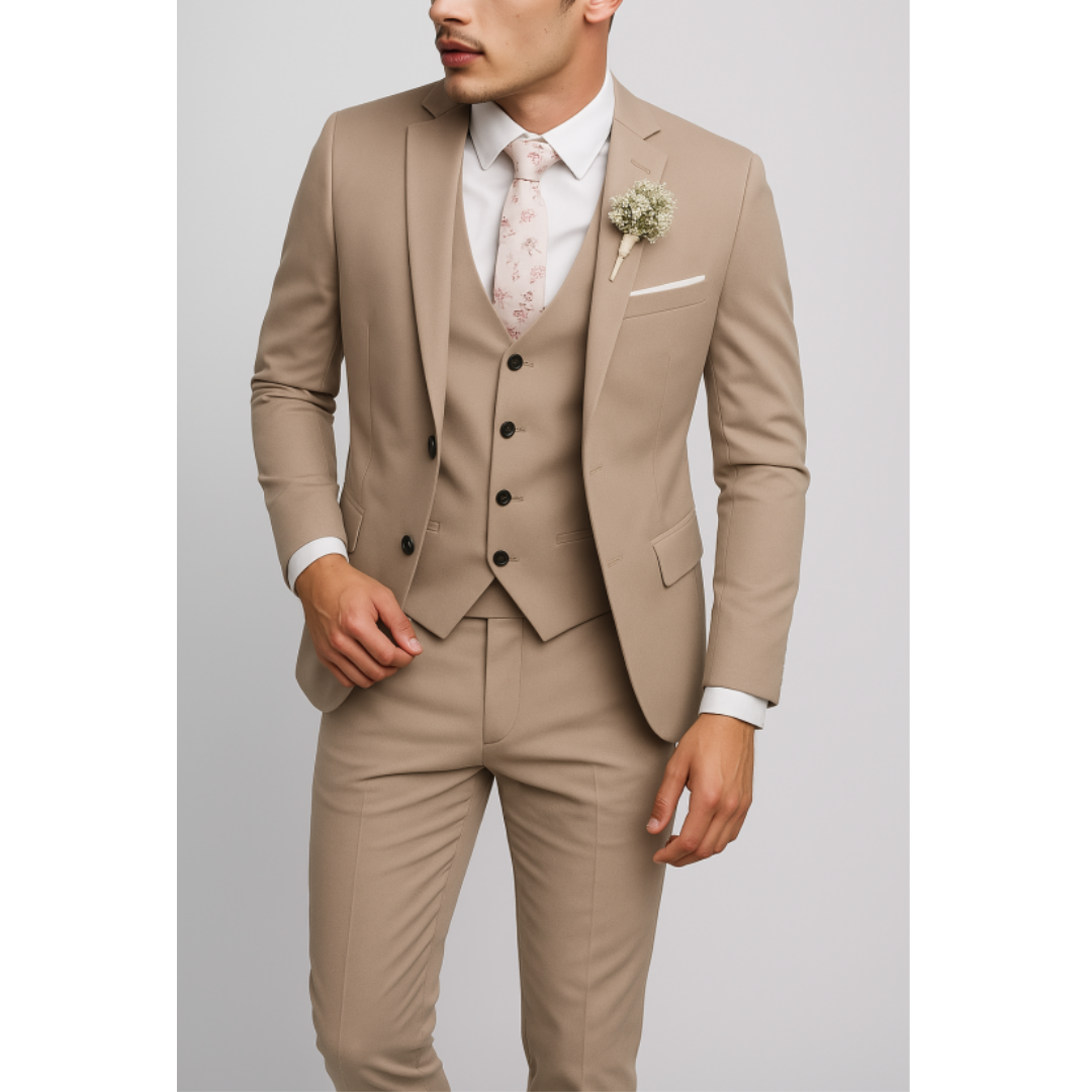 Lenom | Men’s Three-Piece Tailored Suit Set