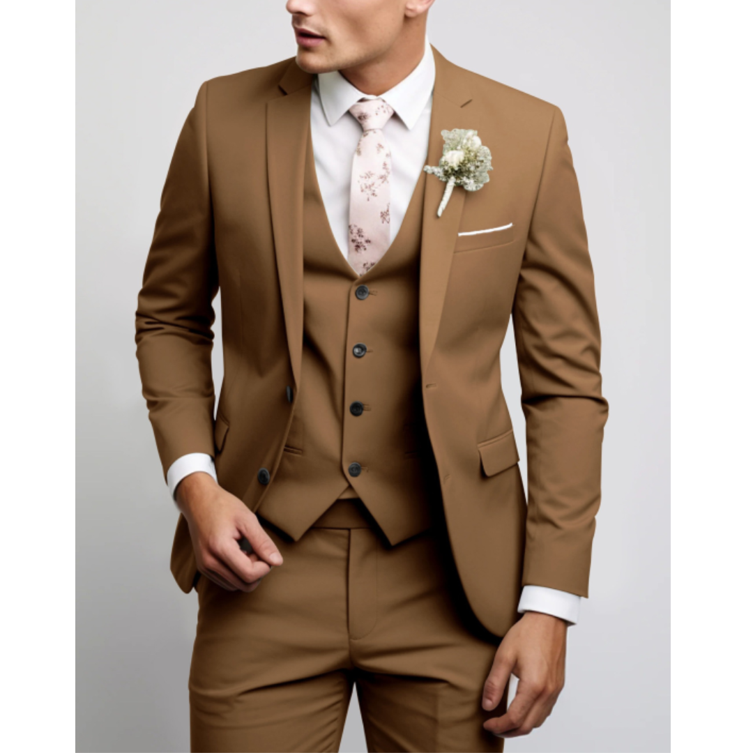 Lenom | Men’s Three-Piece Tailored Suit Set