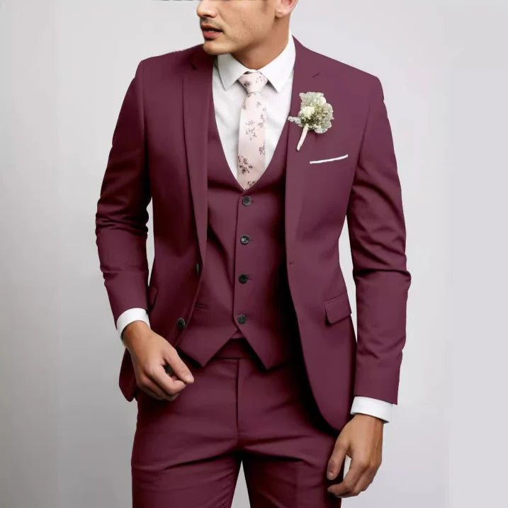 Lenom | Men’s Three-Piece Tailored Suit Set