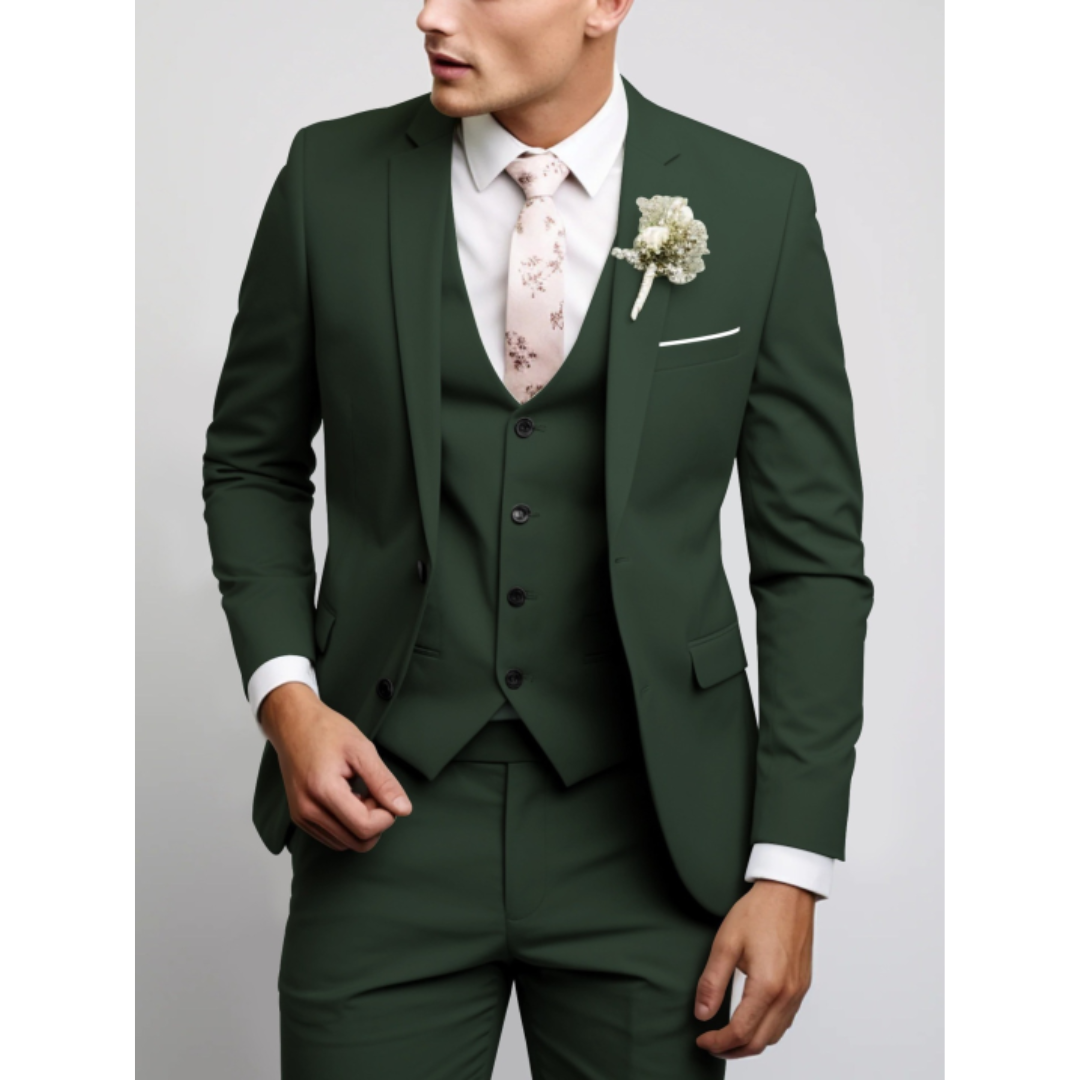 Lenom | Men’s Three-Piece Tailored Suit Set