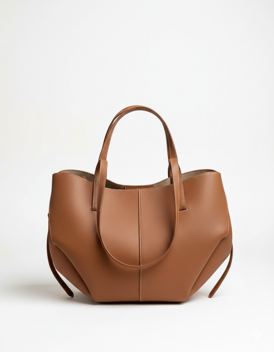 Isabella | Women’s Oversized Vintage Handbag With Gold Lock | Chic