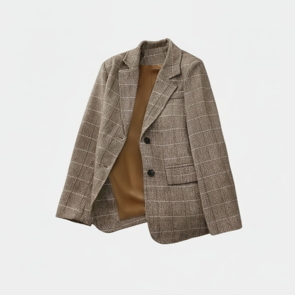 Jackson | Men's Tweed Blazer With Pockets And Long Sleeve | Refined