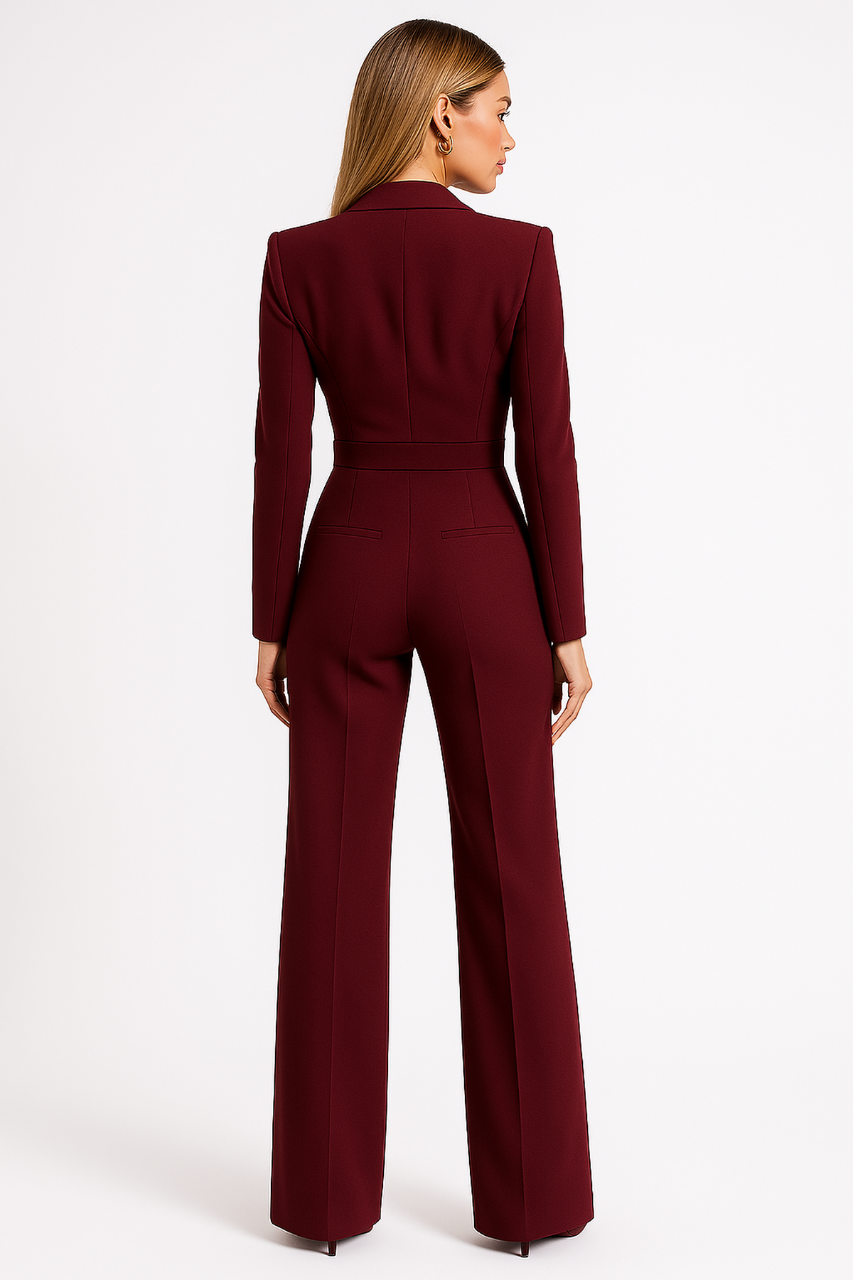 Elona | Women’s Wrap-Style Wide-Leg Jumpsuit