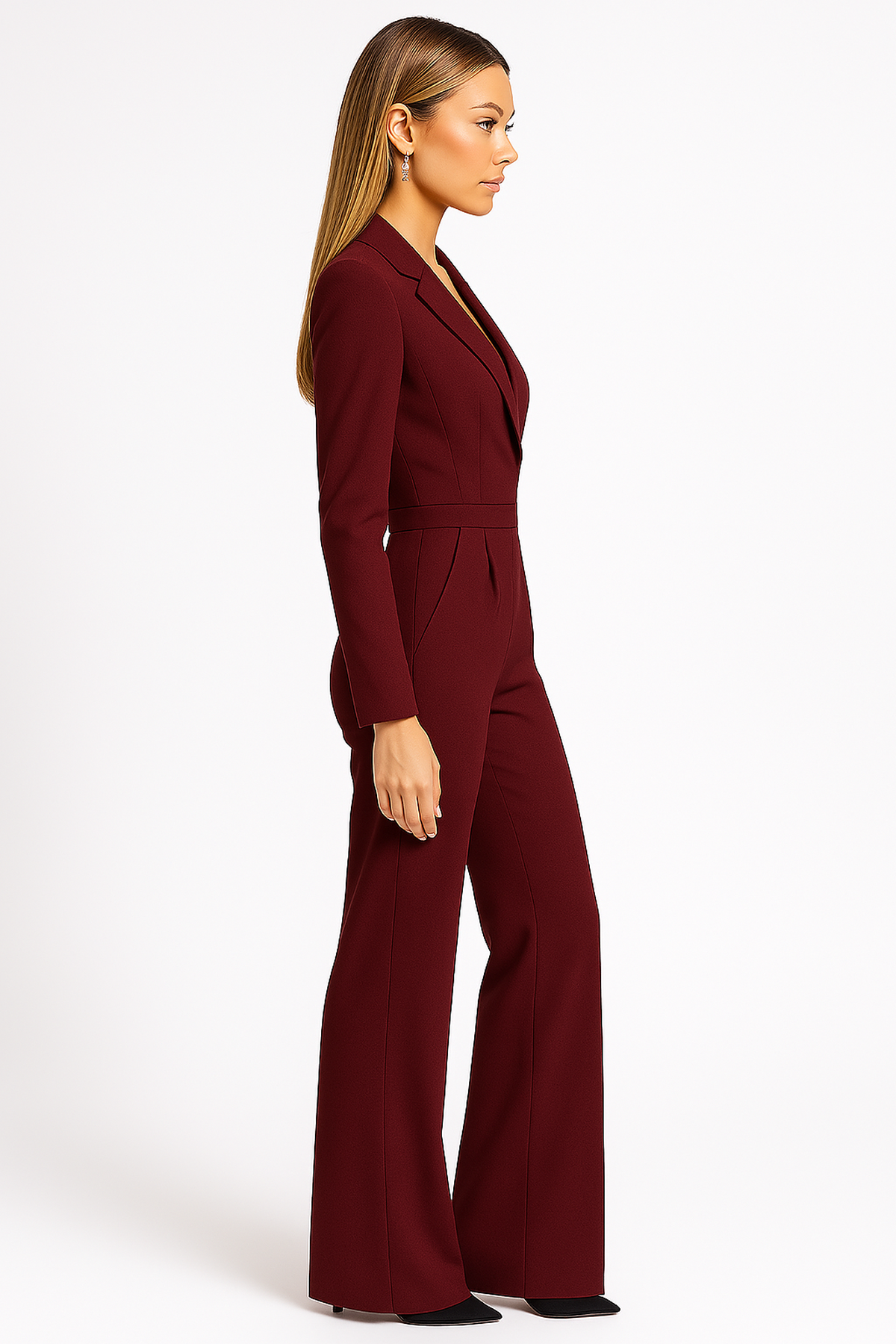 Elona | Women’s Wrap-Style Wide-Leg Jumpsuit