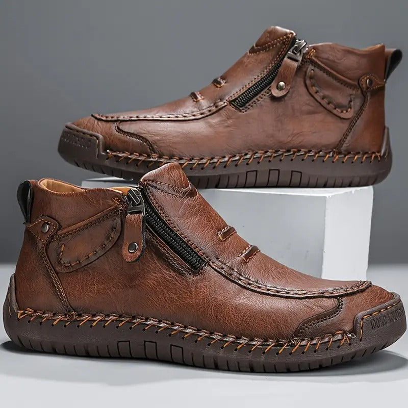 Lanz | Men’s Ankle Support Zip Shoes