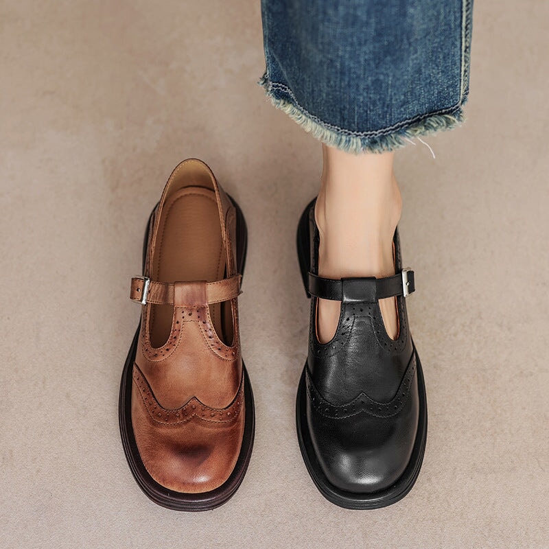 Lao | Women’s Classic Leather Strap Shoes
