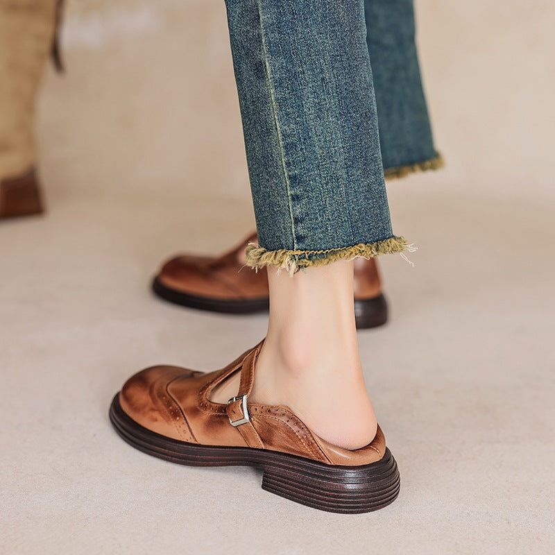 Lao | Women’s Classic Leather Strap Shoes