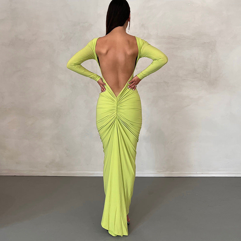 Luna | Satin Graduation Dress for Women | Elegant High-Slit Evening Gown