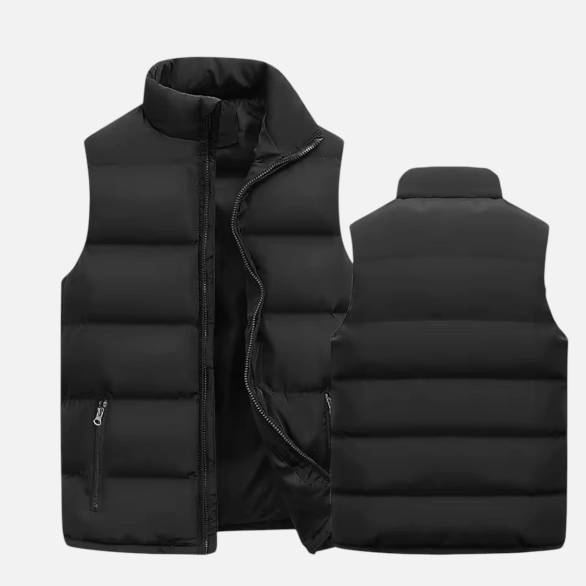 Mason | Men's Quilted Waistcoat With Zip Closure And Pockets | Sporty