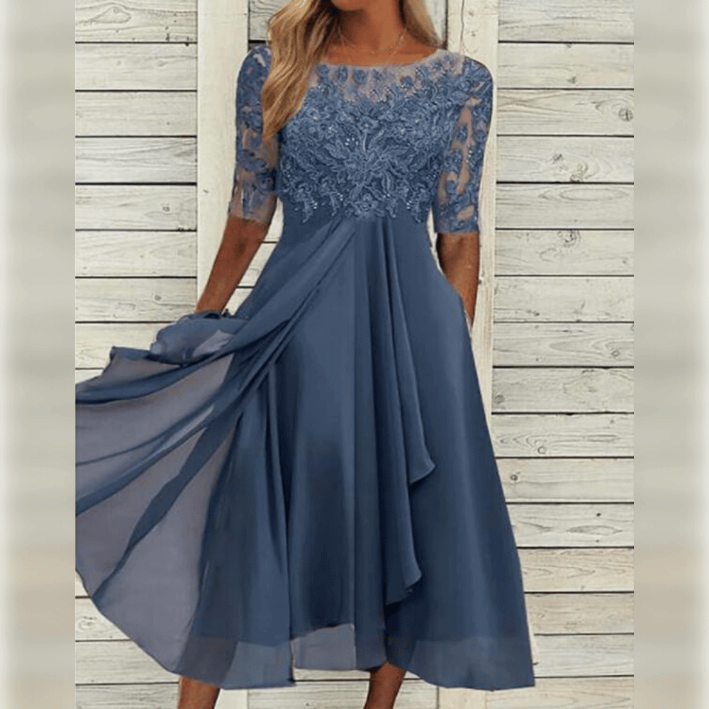 Paari | Women’s Elegant Flowing Midi Dress