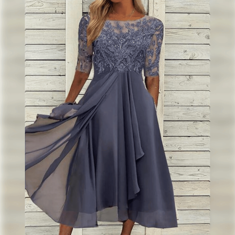 Paari | Women’s Elegant Flowing Midi Dress