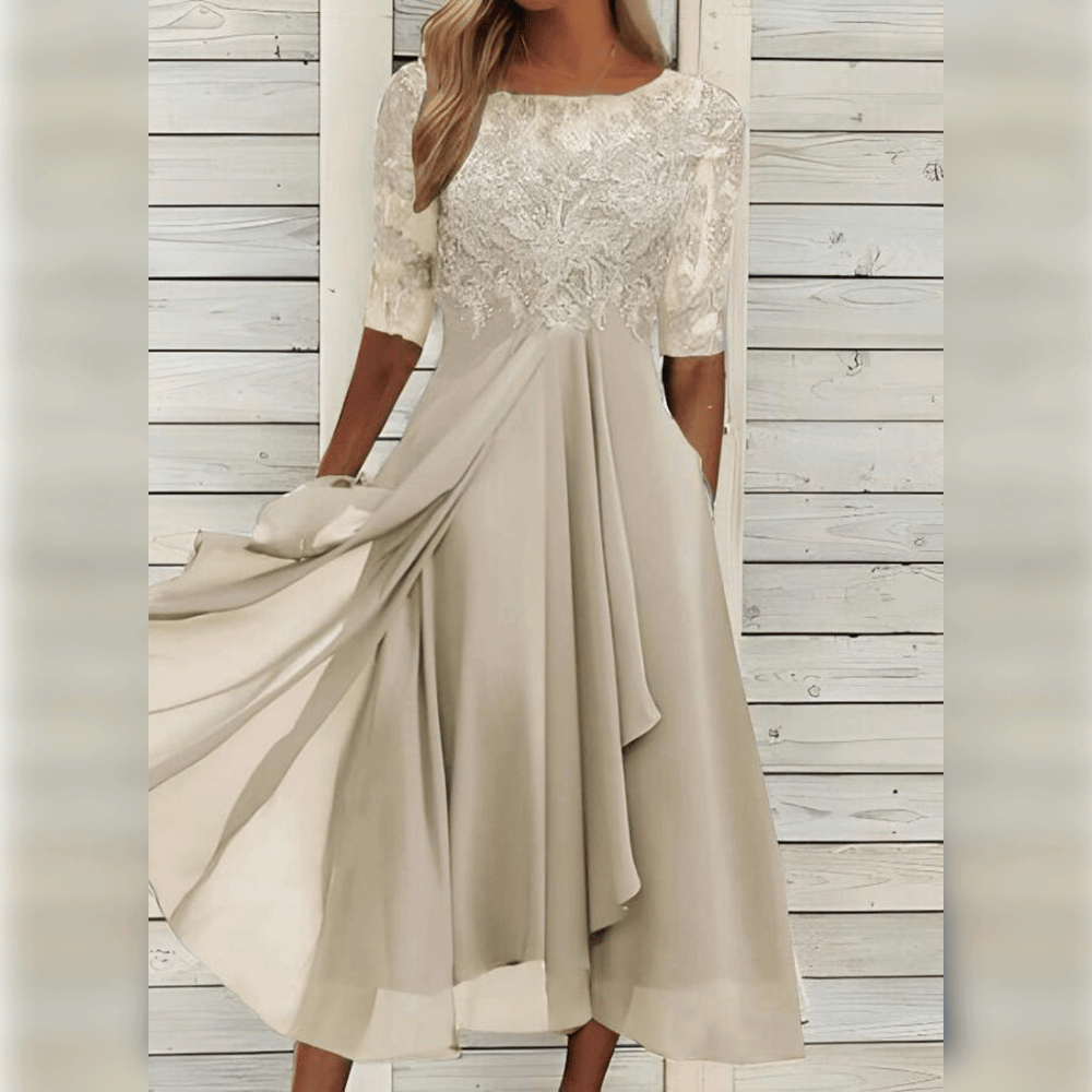 Paari | Women’s Elegant Flowing Midi Dress