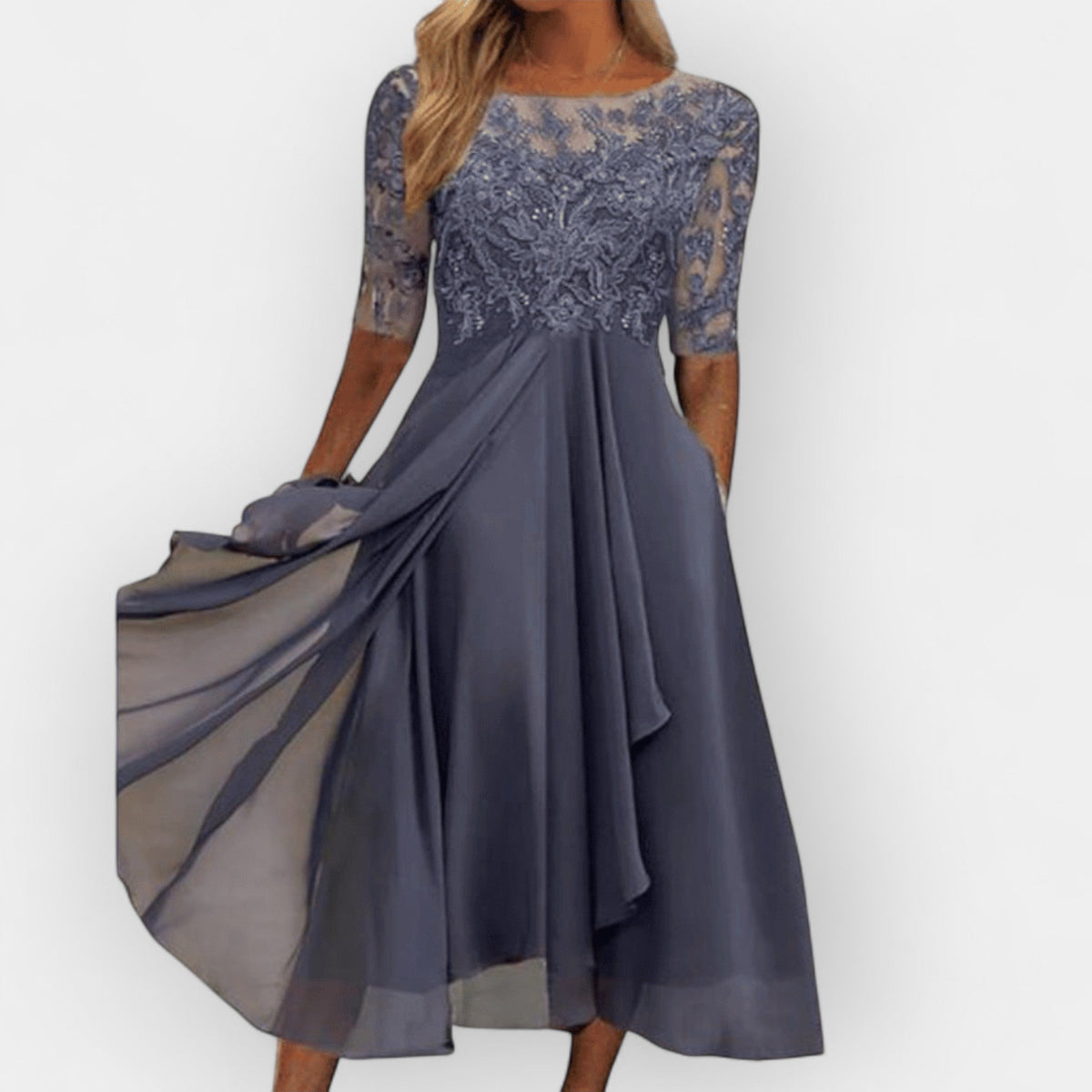 Chiara | Women’s Elegant A-Line Midi Dress