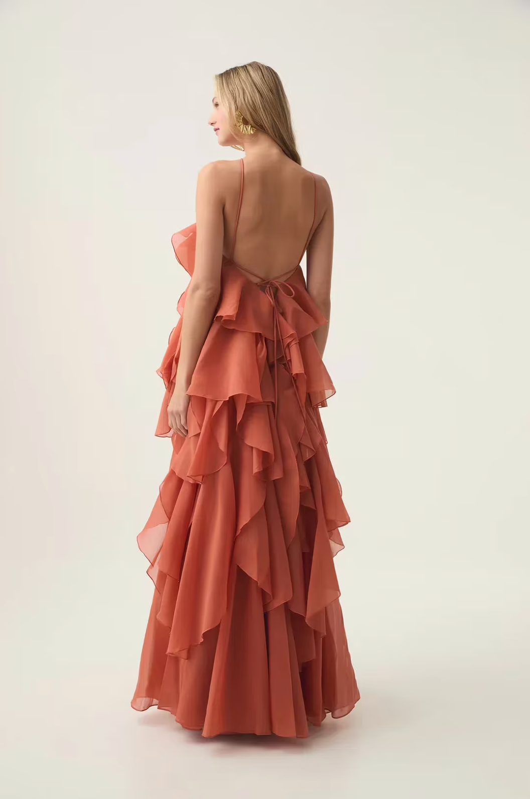 Nephele | Women’s Graduation Dress With Halter Neck And Ruffles | Elegant