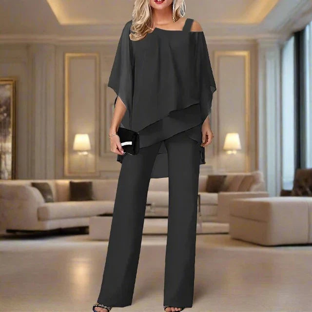 Noira | Women’s Asymmetric Smart Casual Two-Piece Set
