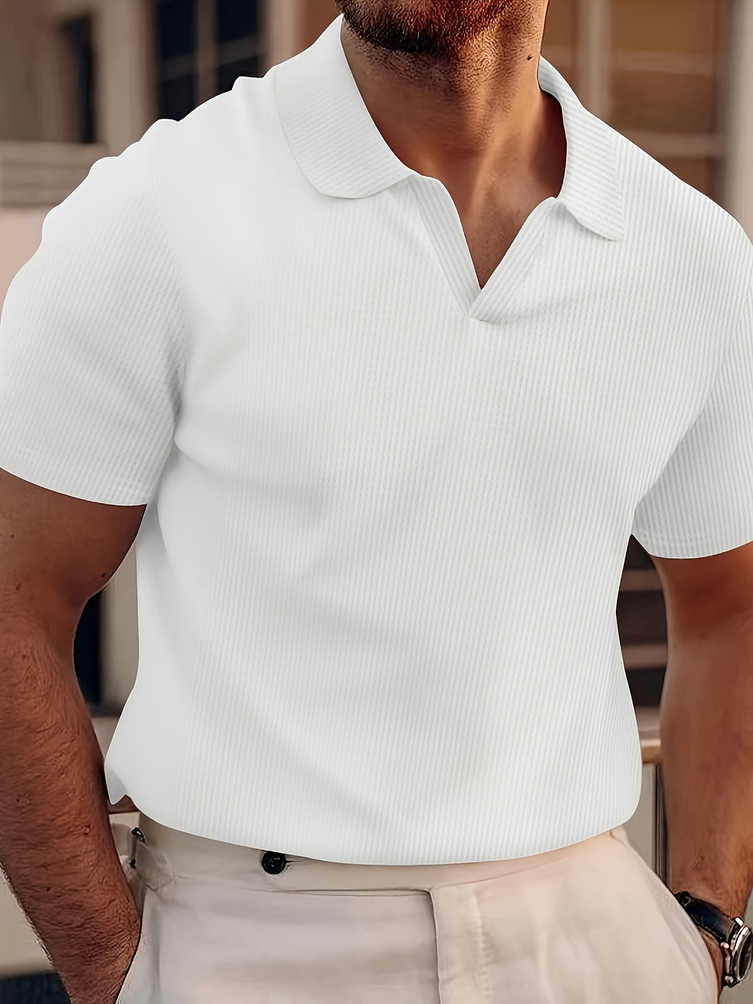 Norell | Men’s Textured Polo Shirt
