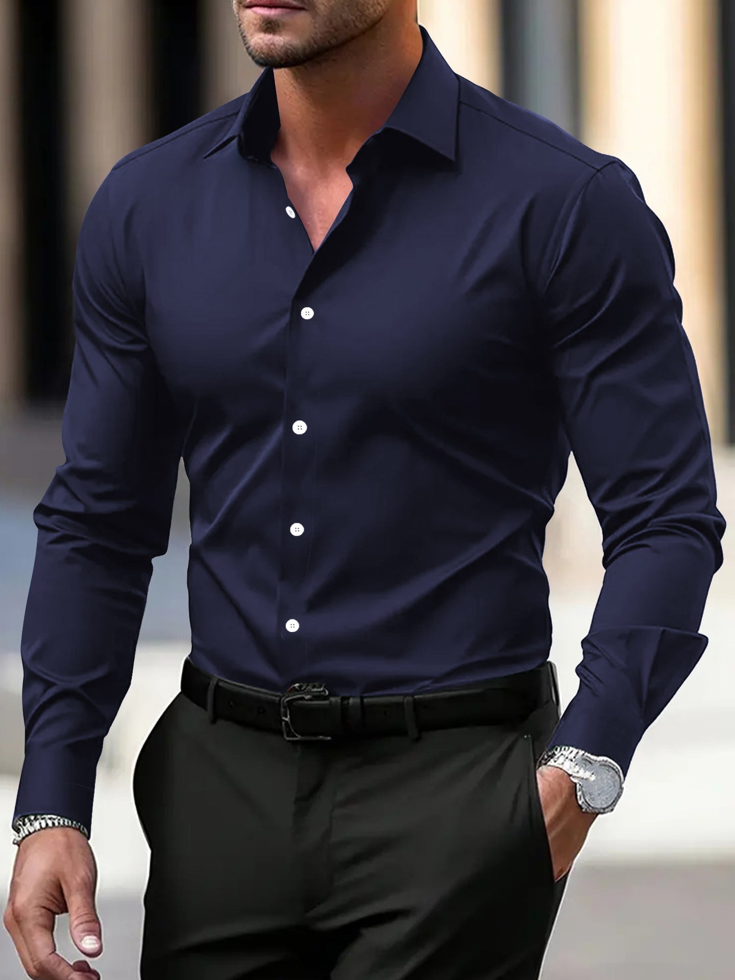Mavric | Men’s Slim Fit Cotton Shirt