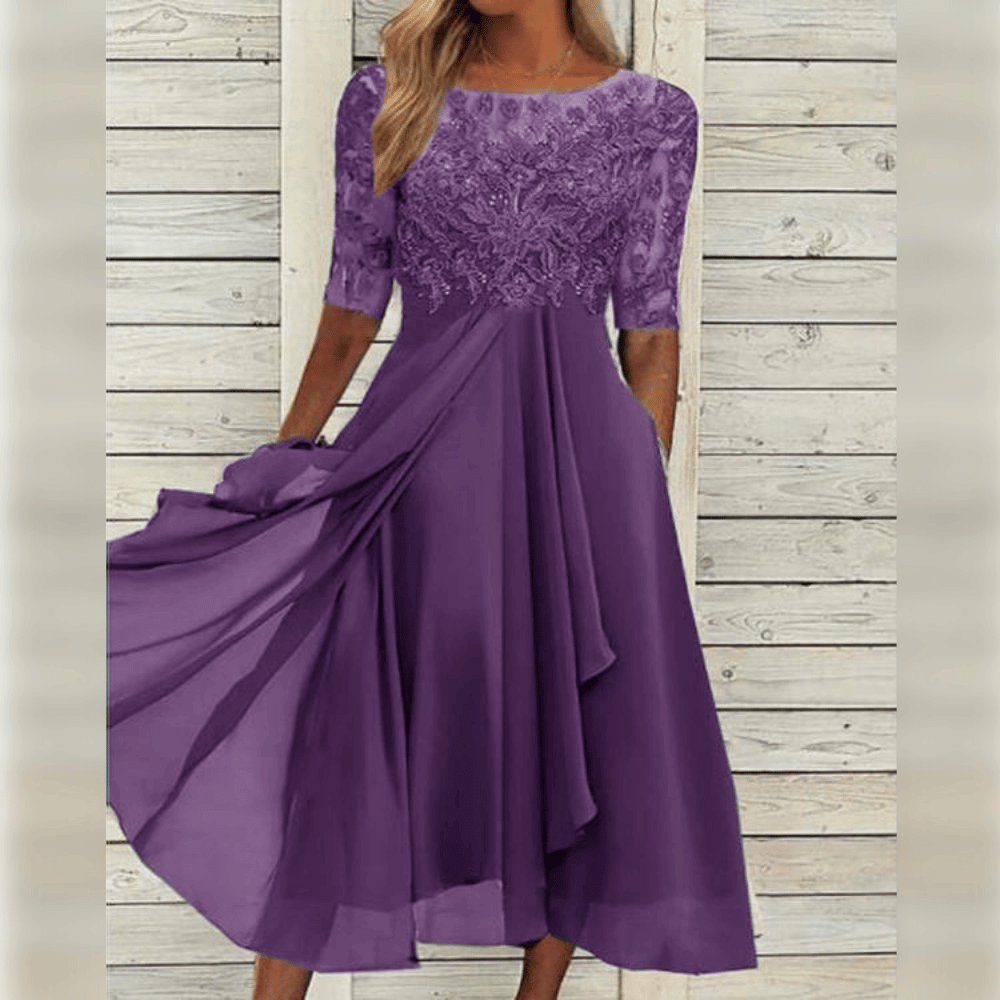 Paari | Women’s Elegant Flowing Midi Dress