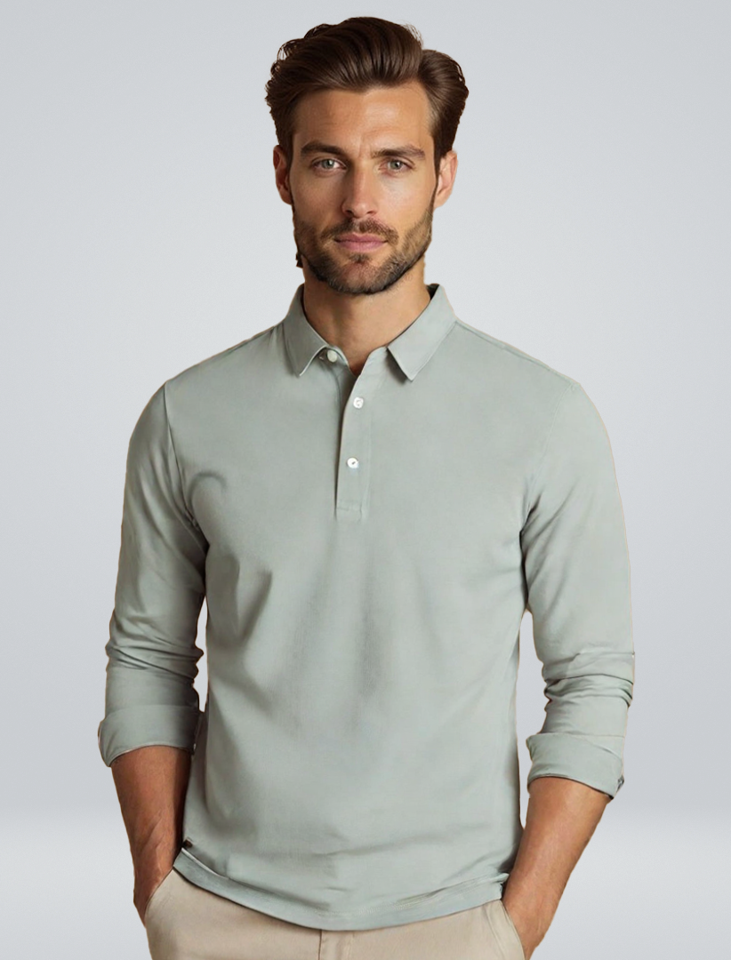 Sander | Men’s Classic Long Sleeve Polo Shirt